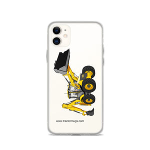 The Tractor Mugs Store iPhone 11 JCB 5CX Backhoe | Clear Case for iPhone® Quality Farmers Merch