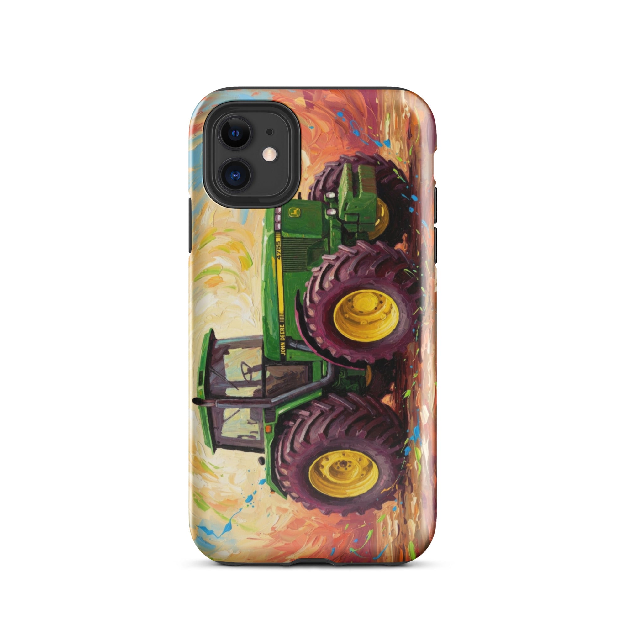 The Tractor Mugs Store iPhone 11 John Deere 4755 Splash Art | Tough Case for iPhone® Quality Farmers Merch