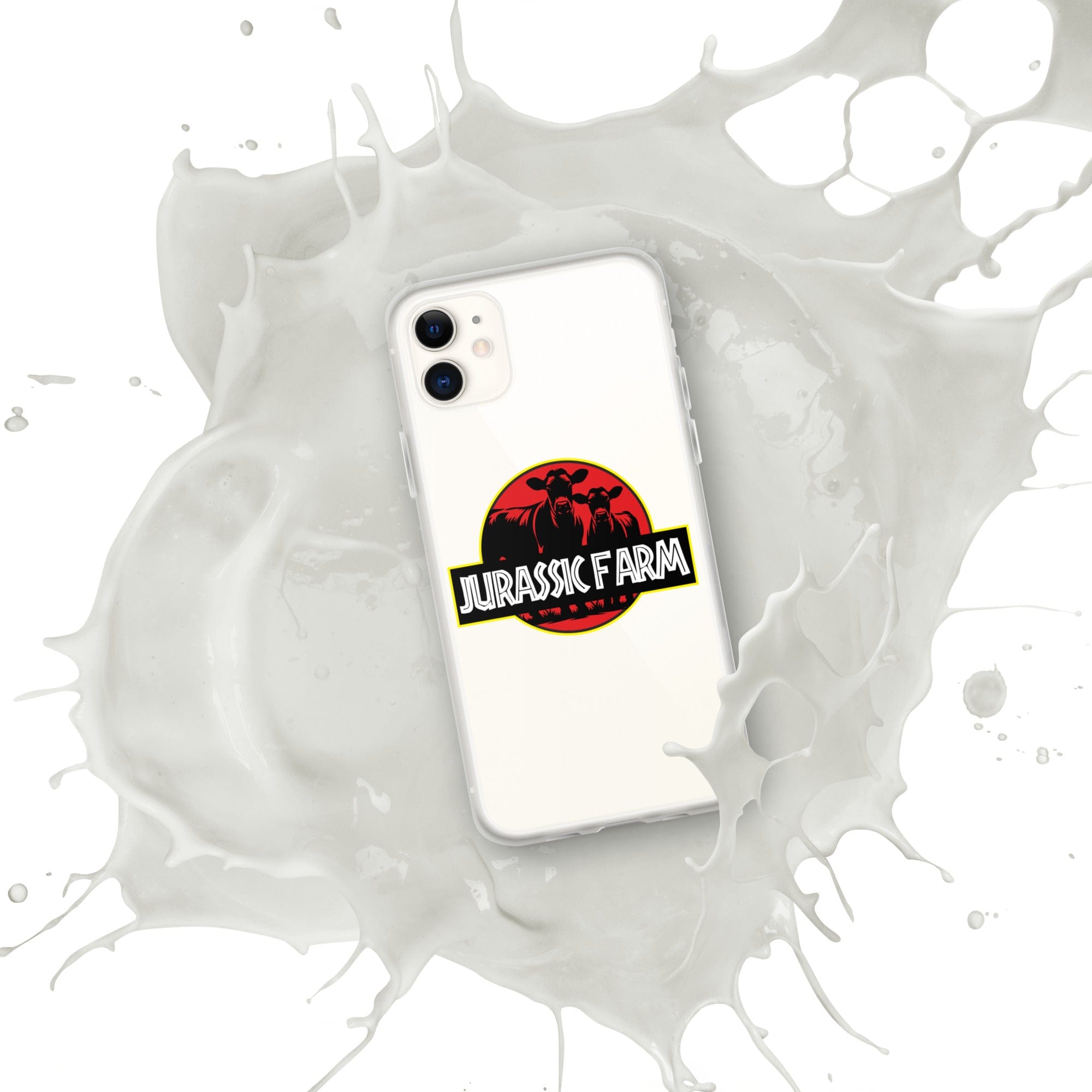 The Tractor Mugs Store iPhone 11 JURASSIC FARM | Clear Case for iPhone® Quality Farmers Merch