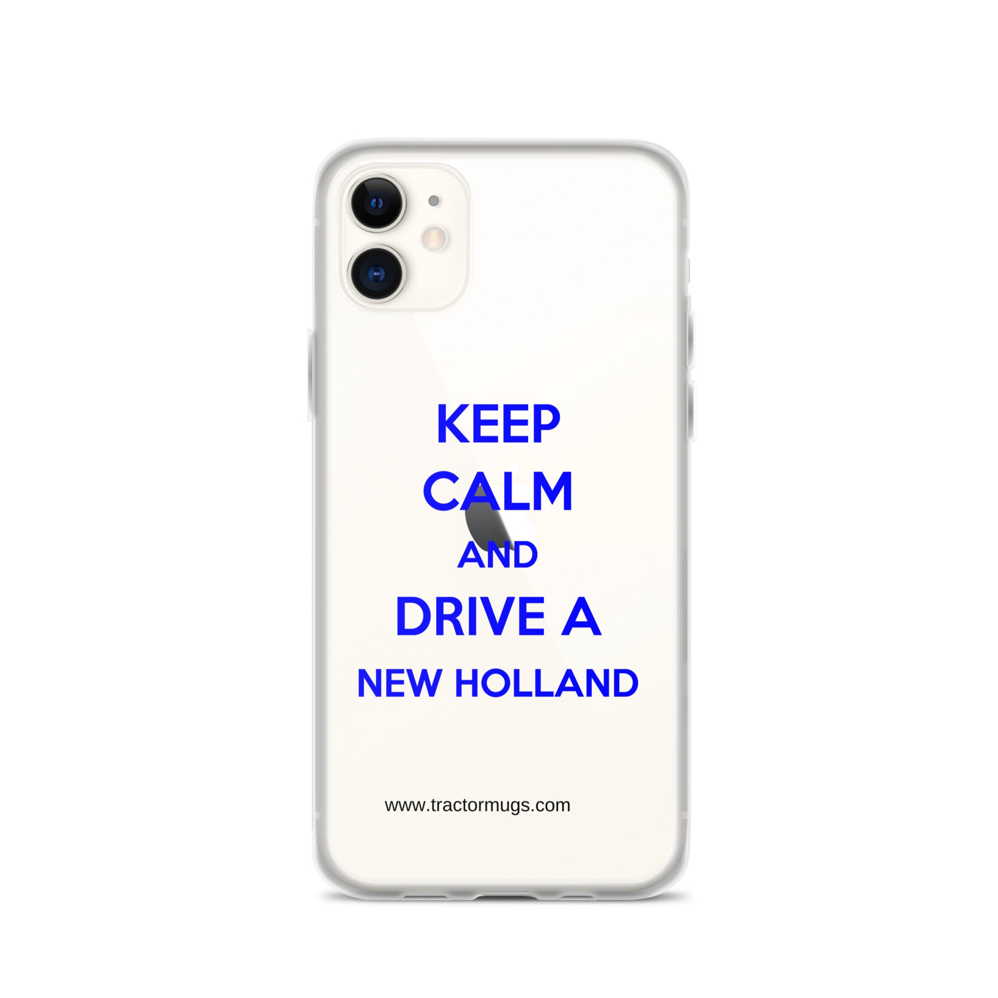 The Tractor Mugs Store iPhone 11 Keep Calm New Holland | Clear Case for iPhone® Quality Farmers Merch