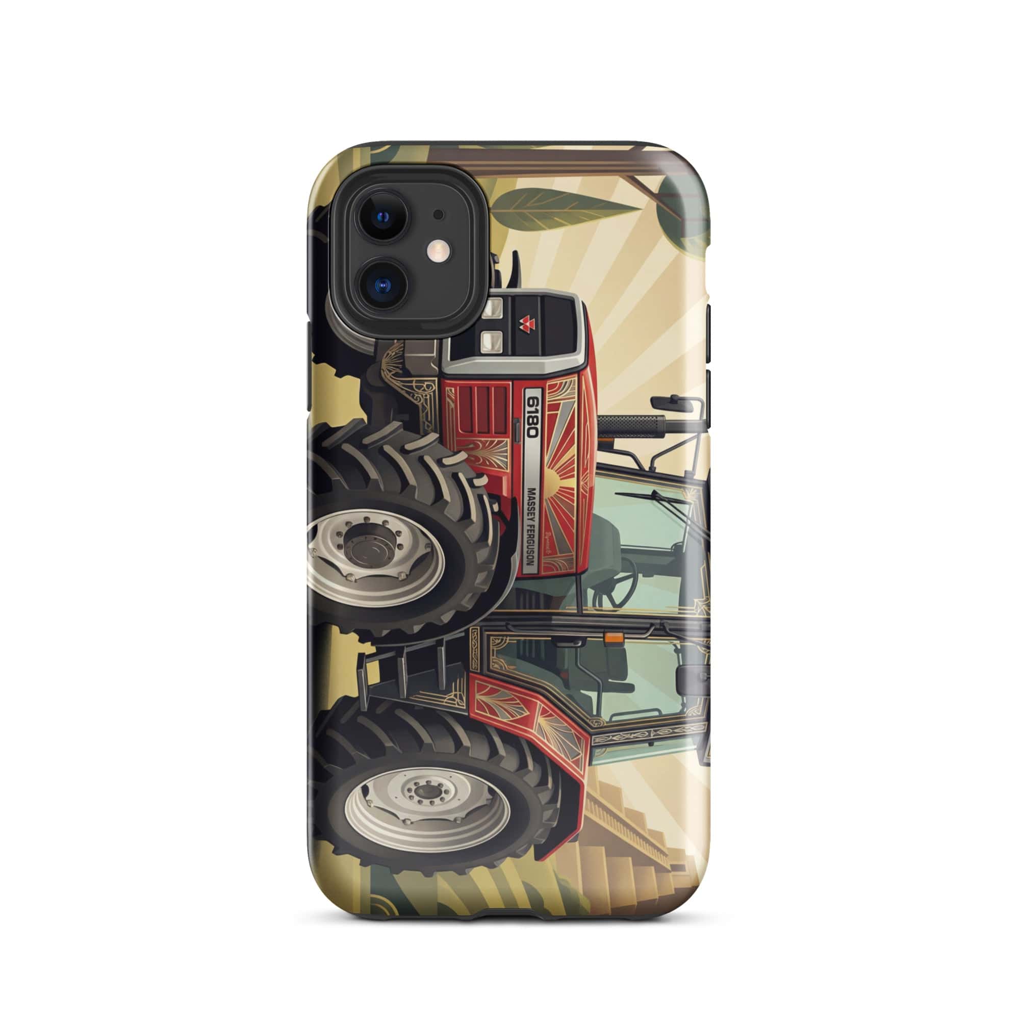 The Tractor Mugs Store iPhone 11 Massey Ferguson 6180 | Art Deco Tough Case for iPhone® Quality Farmers Merch