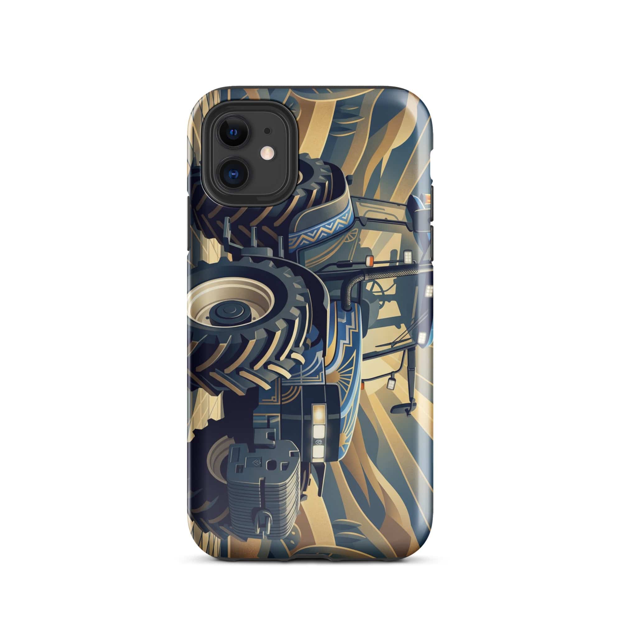 The Tractor Mugs Store iPhone 11 New Holland TM 155  | Art Deco Tough Case for iPhone® Quality Farmers Merch