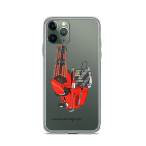 The Tractor Mugs Store iPhone 11 Pro 1994 Massey Ferguson 32 Combine Harvester | Clear Case for iPhone® Quality Farmers Merch