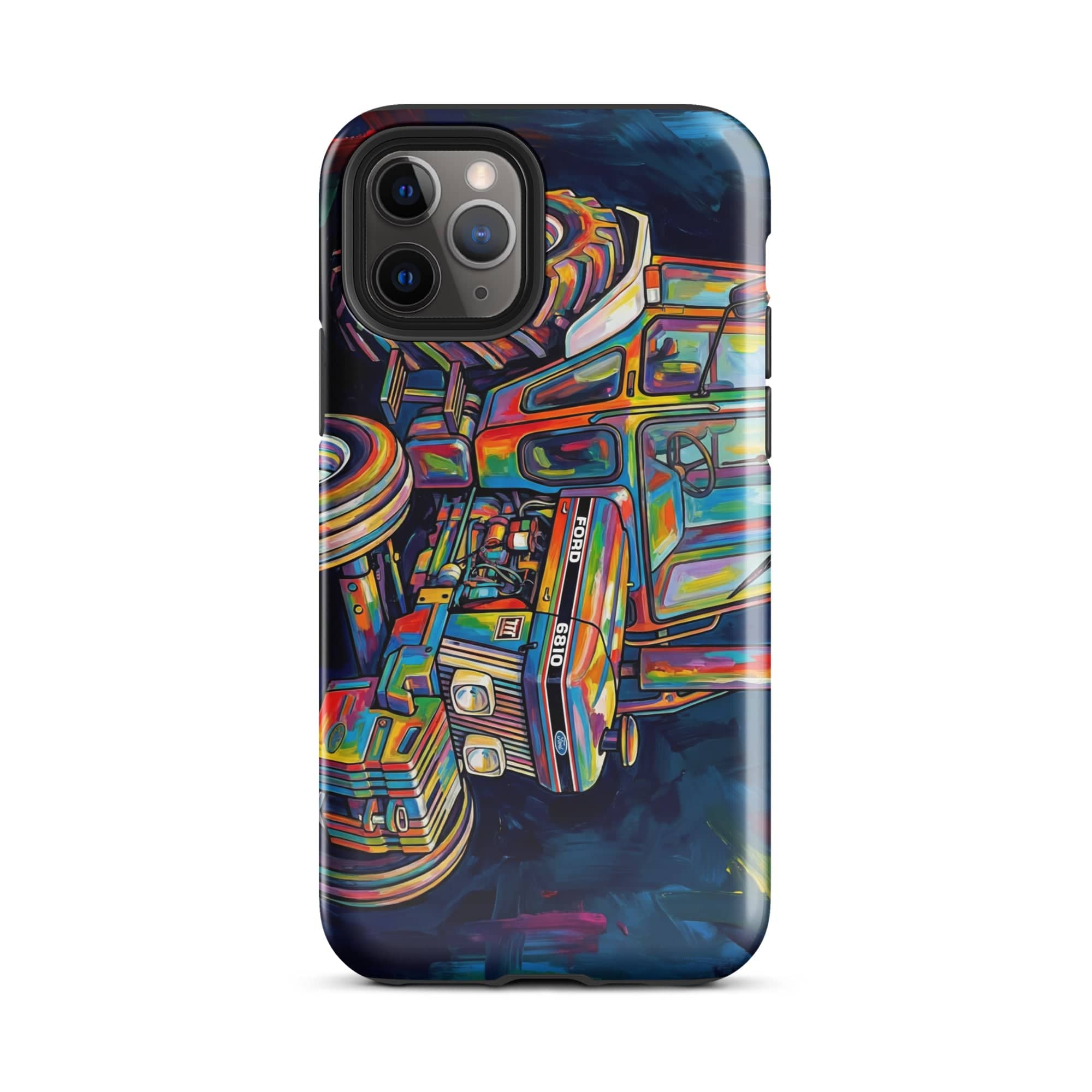 The Tractor Mugs Store iPhone 11 Pro Ford 6810 2WD | Splash Art Tough Case for iPhone® Quality Farmers Merch