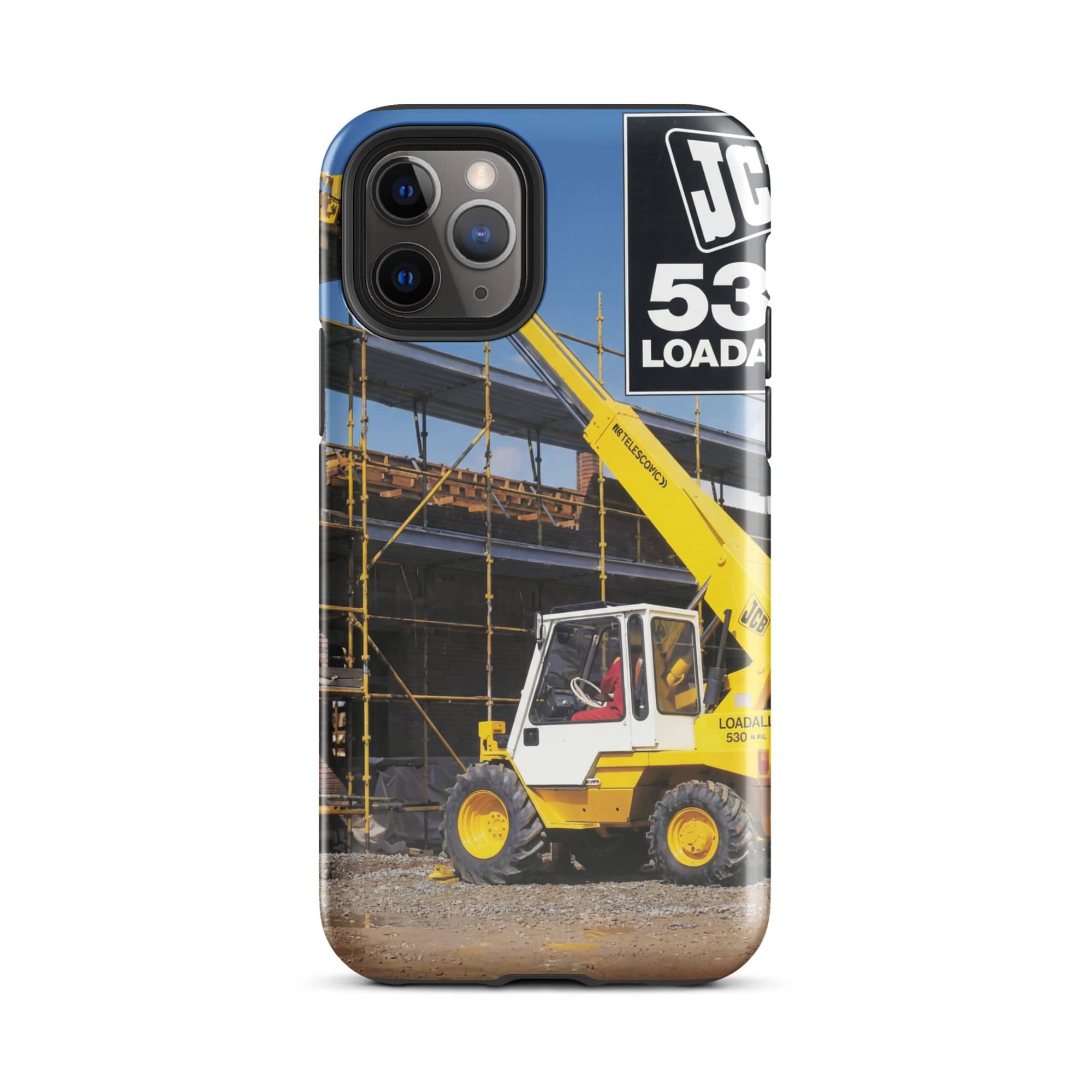 The Tractor Mugs Store iPhone 11 Pro JCB Loadall 530 Brochure | Tough Case for iPhone® Quality Farmers Merch