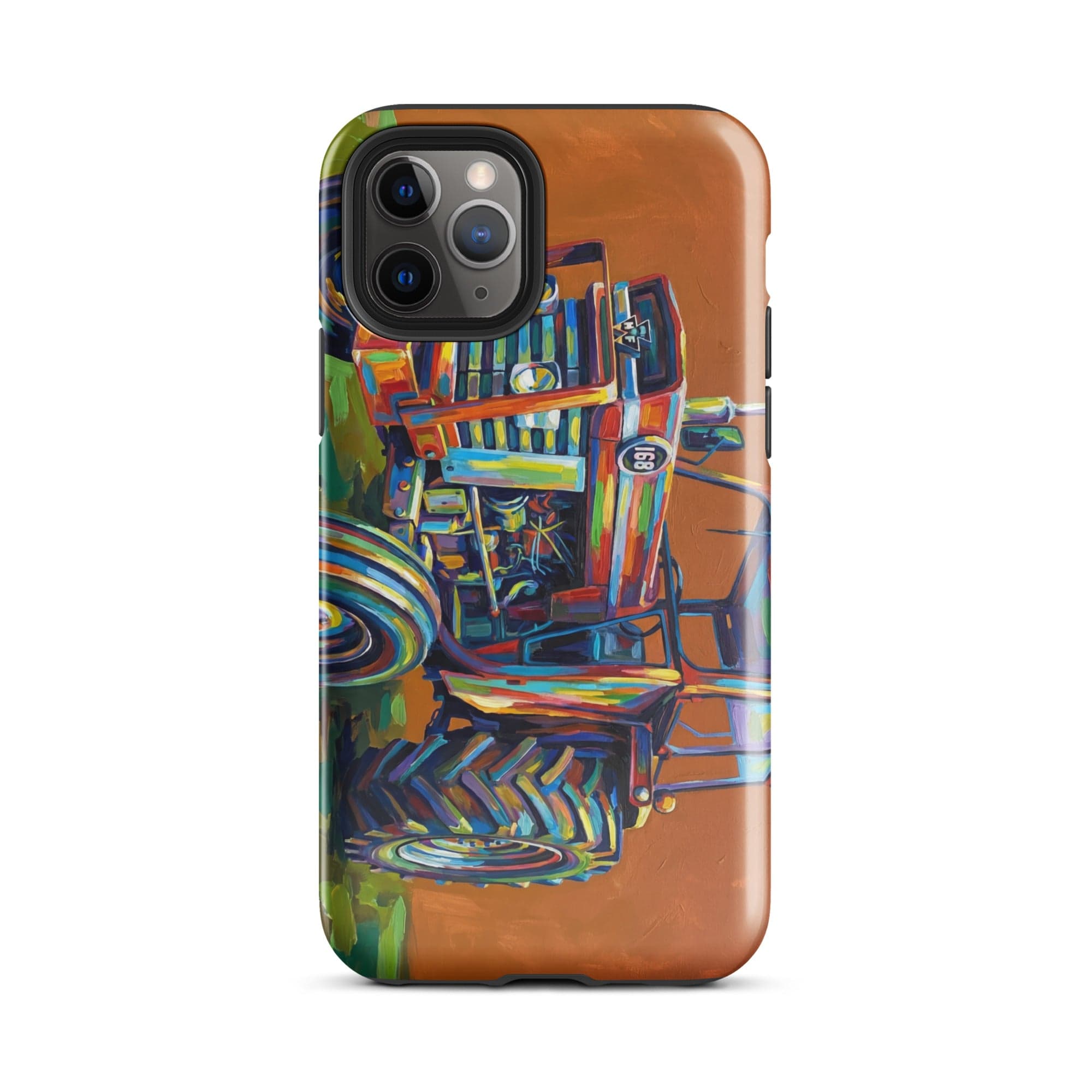 The Tractor Mugs Store iPhone 11 Pro Massey Ferguson 168 | Splash Art Tough Case for iPhone® Quality Farmers Merch