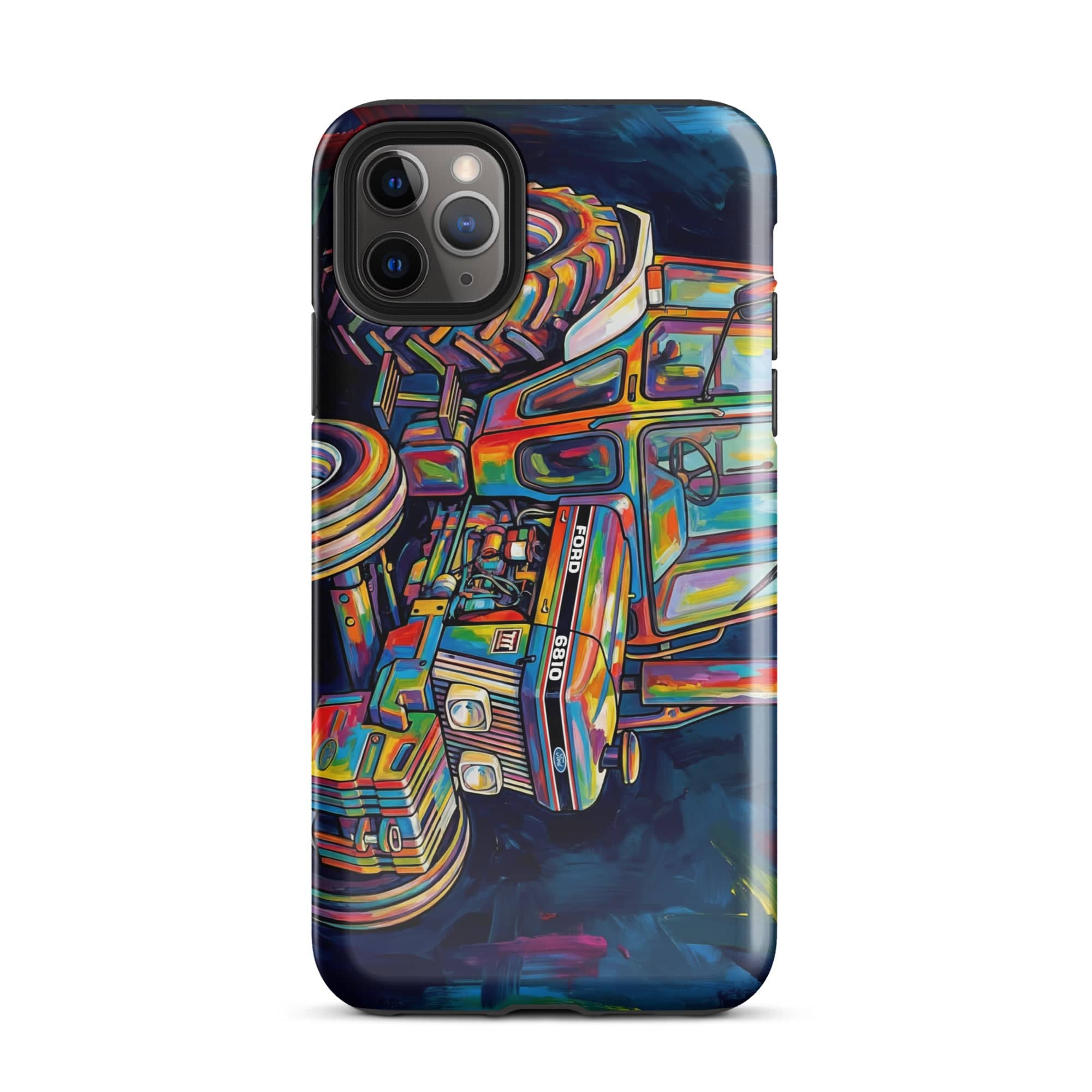 The Tractor Mugs Store iPhone 11 Pro Max Ford 6810 2WD | Splash Art Tough Case for iPhone® Quality Farmers Merch