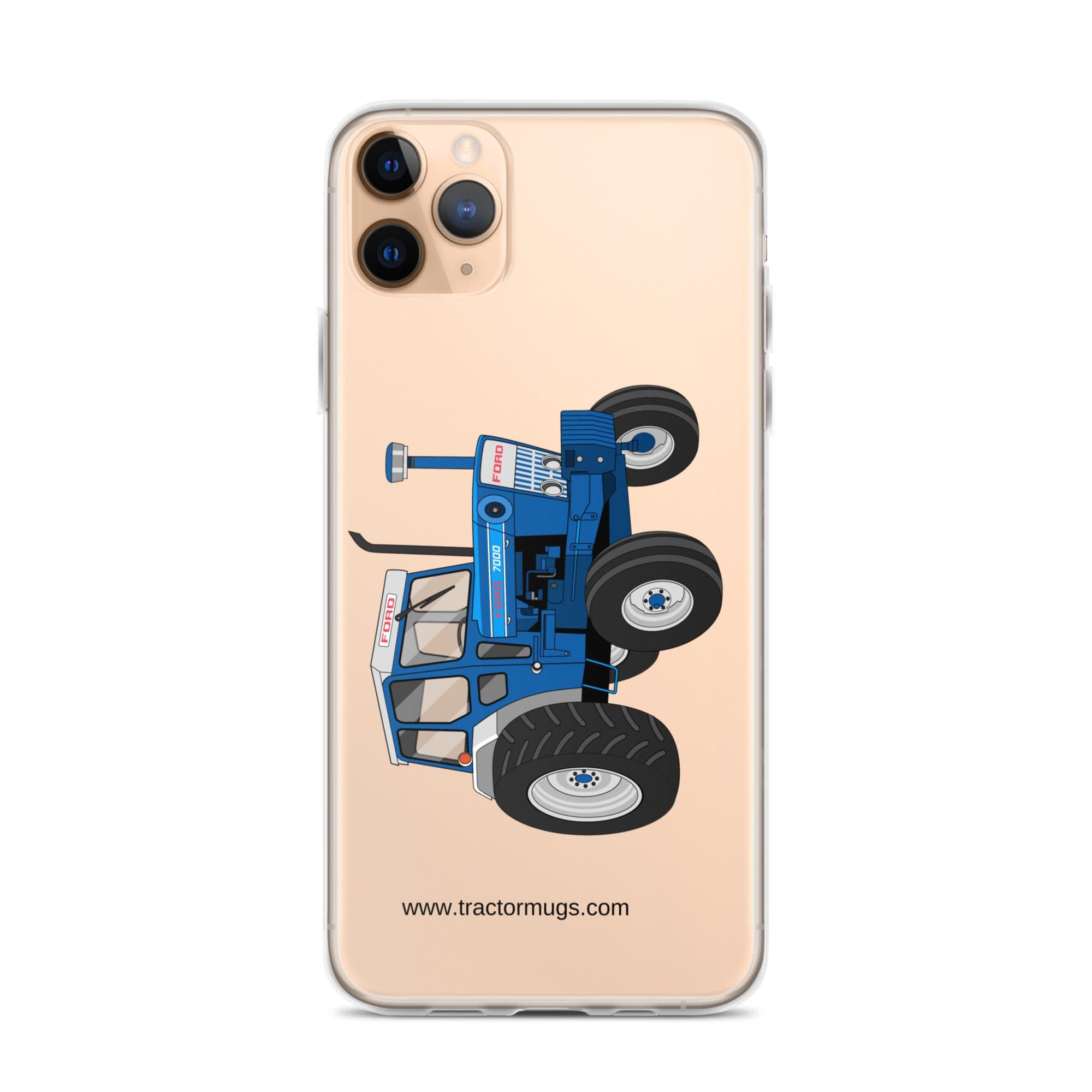 The Tractor Mugs Store iPhone 11 Pro Max Ford 7000  |  Clear Case for iPhone® Quality Farmers Merch