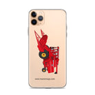 The Tractor Mugs Store iPhone 11 Pro Max Massey 760 Combine Harvester | Clear Case for iPhone® Quality Farmers Merch
