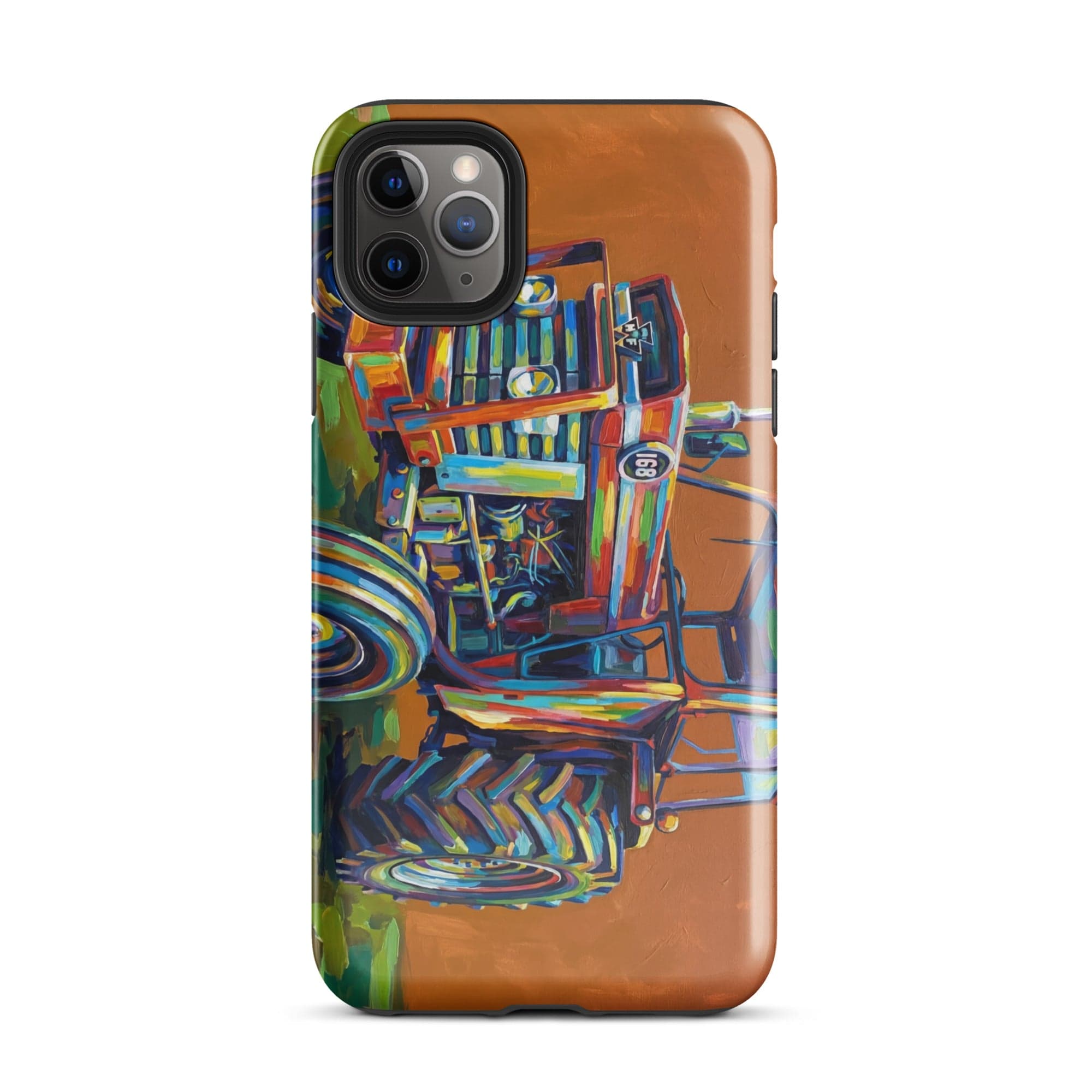 The Tractor Mugs Store iPhone 11 Pro Max Massey Ferguson 168 | Splash Art Tough Case for iPhone® Quality Farmers Merch