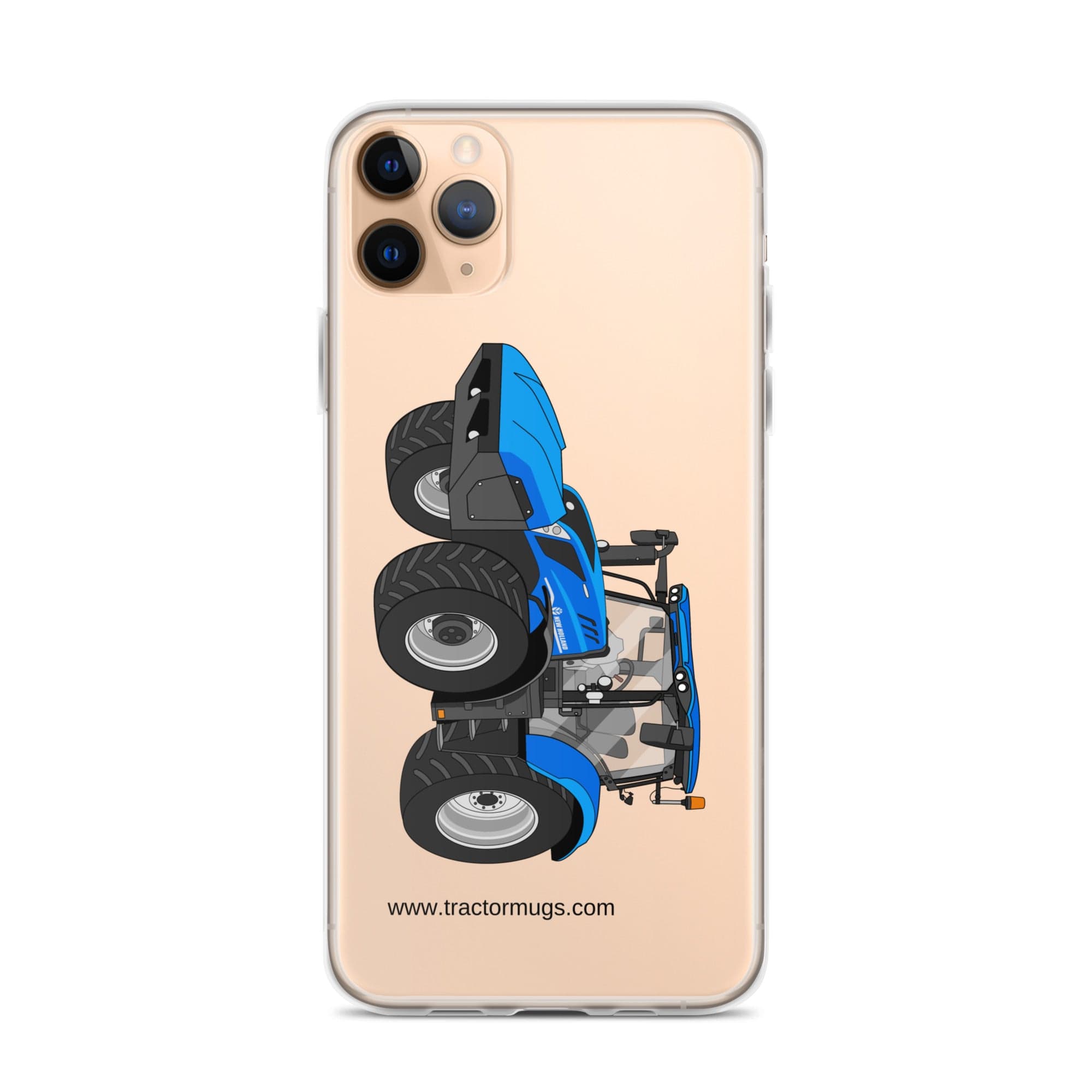 The Tractor Mugs Store iPhone 11 Pro Max New Holland T6 180 Methane | Clear Case for iPhone® Quality Farmers Merch