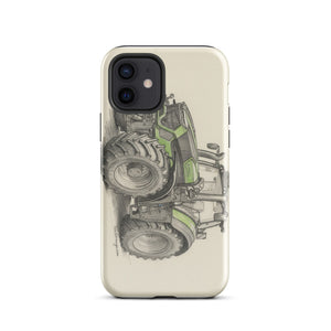The Tractor Mugs Store iPhone 12 Deutz-Fahr 9340 Pencil Sketch | Tough Case for iPhone® Quality Farmers Merch