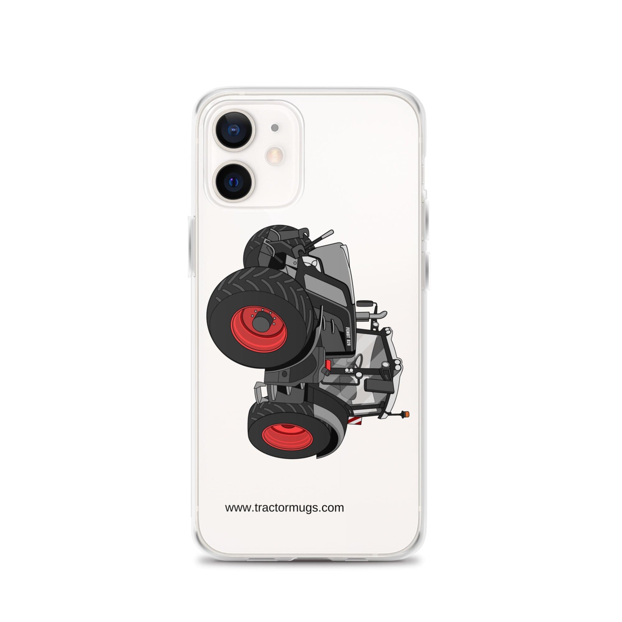 The Tractor Mugs Store iPhone 12 Fendt 828 Profi Black Beauty | Clear Case for iPhone® Quality Farmers Merch