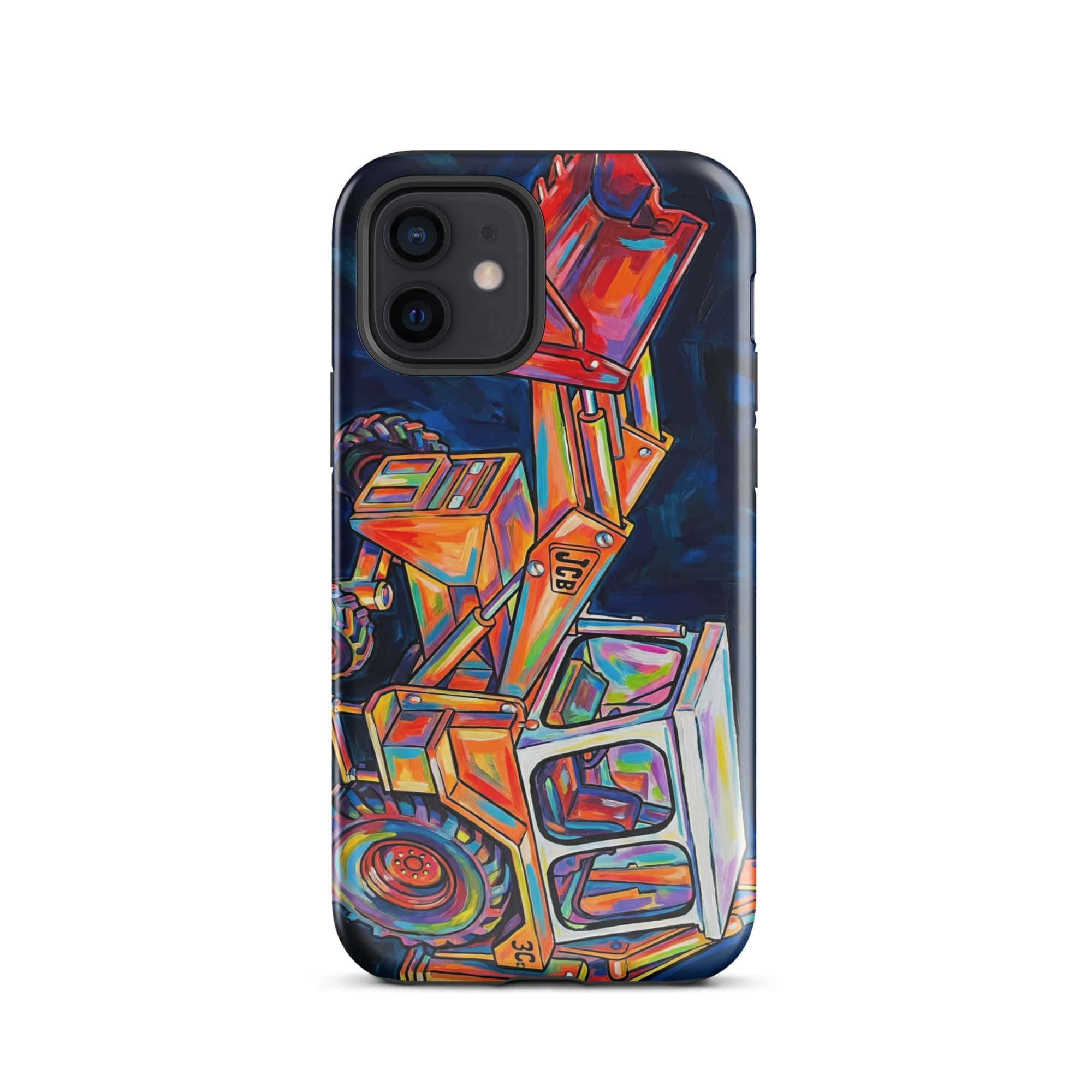 The Tractor Mugs Store iPhone 12 JCB 3C II | Splash Art Tough Case for iPhone® Quality Farmers Merch