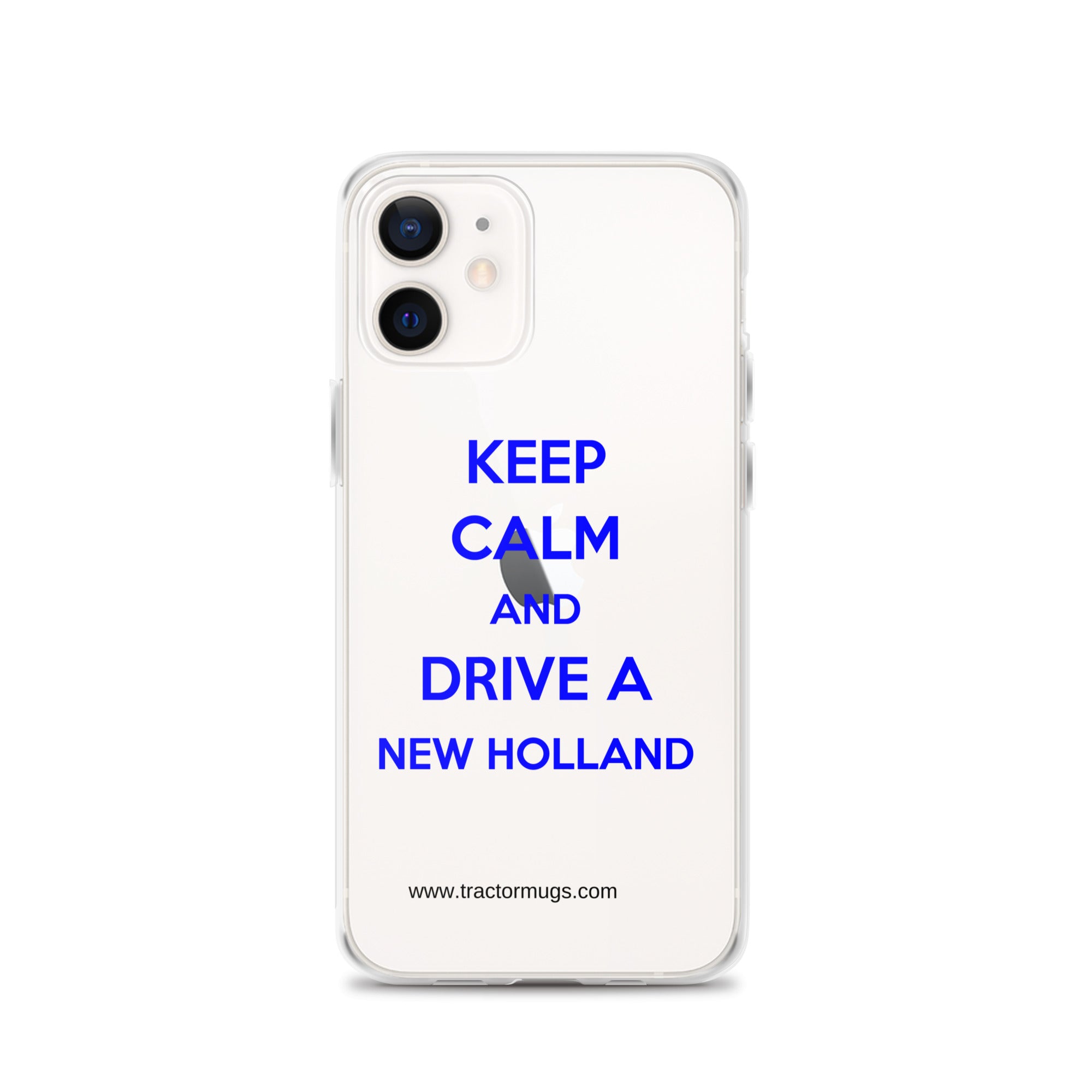 The Tractor Mugs Store iPhone 12 Keep Calm New Holland | Clear Case for iPhone® Quality Farmers Merch