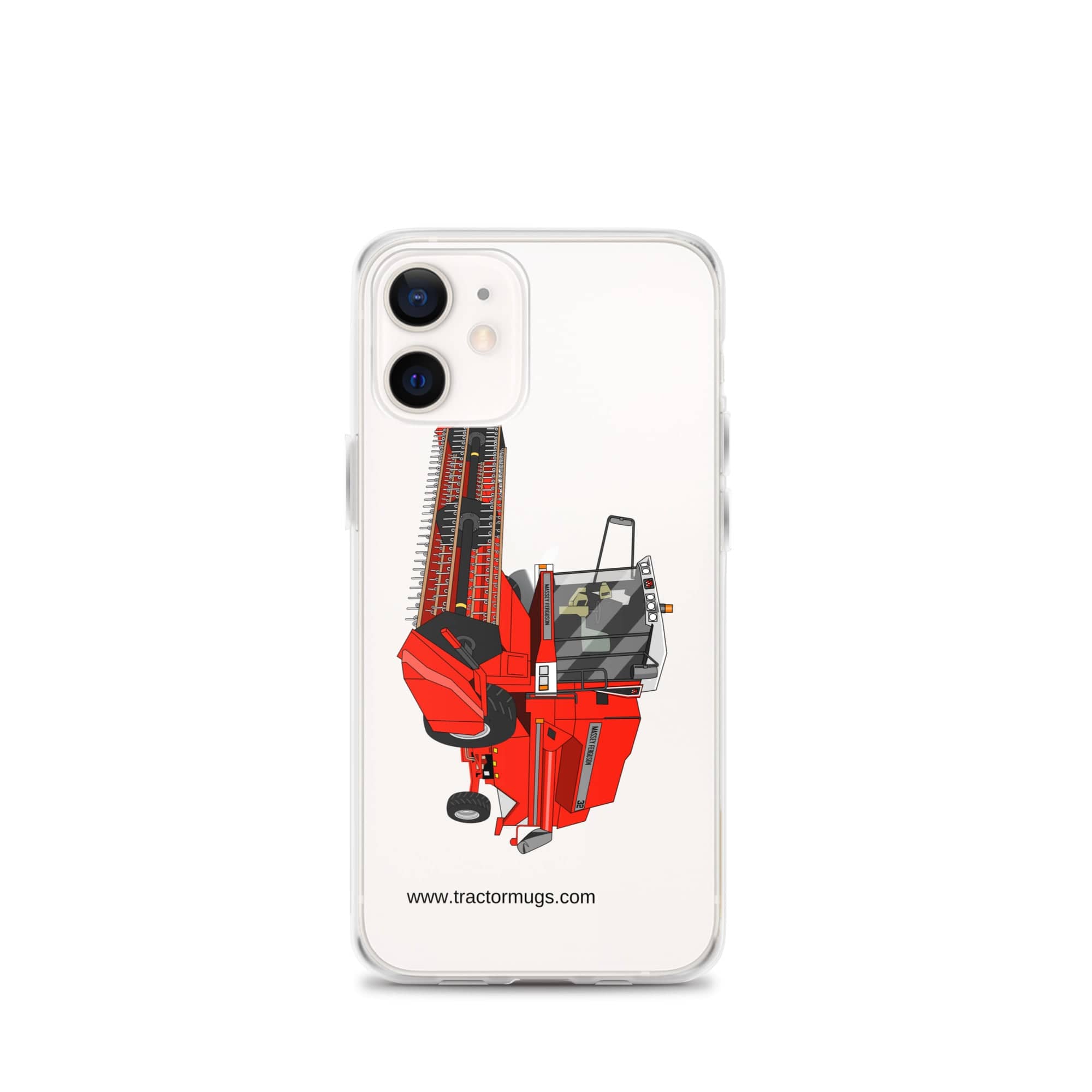 The Tractor Mugs Store iPhone 12 mini 1994 Massey Ferguson 32 Combine Harvester | Clear Case for iPhone® Quality Farmers Merch
