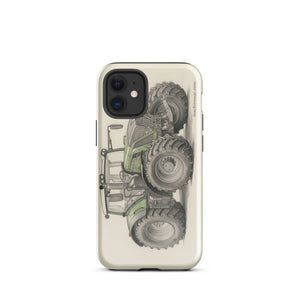 The Tractor Mugs Store iPhone 12 mini Fendt 930 Vario S4 Pencil Sketch | Tough Case for iPhone® Quality Farmers Merch