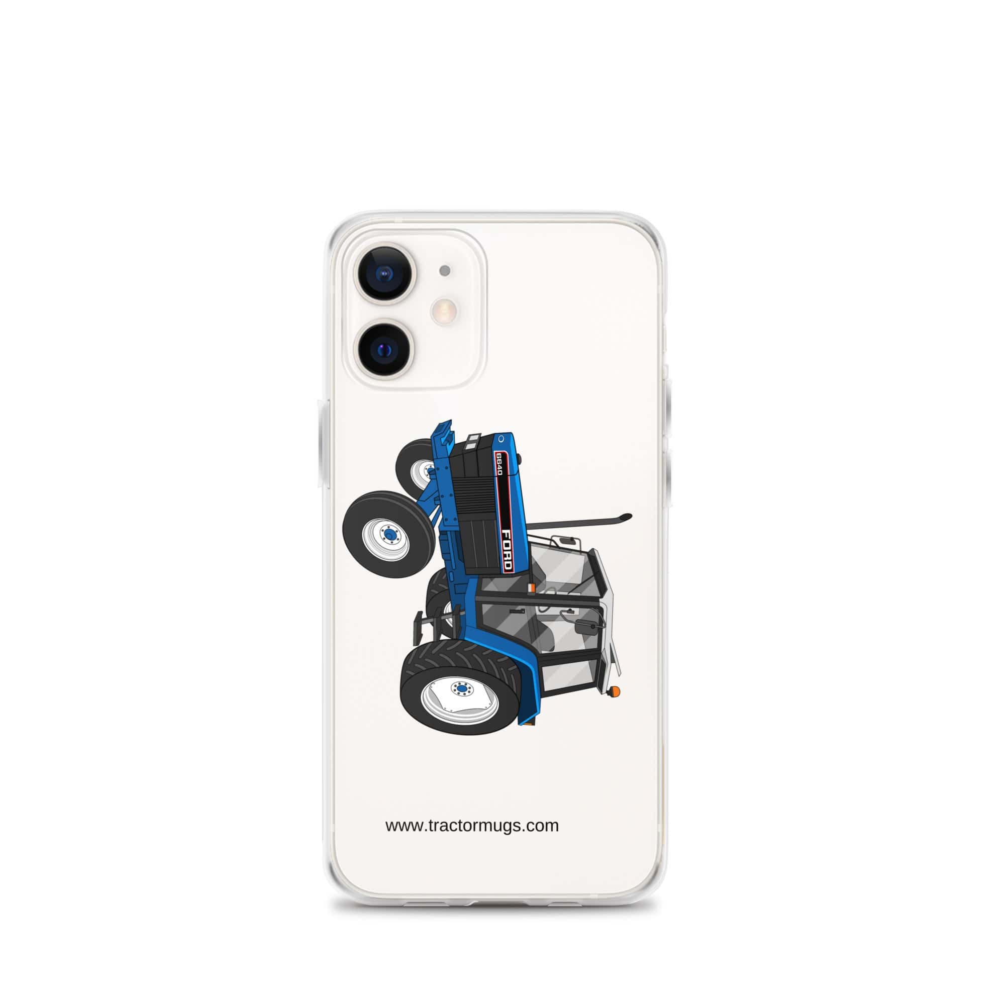 The Tractor Mugs Store iPhone 12 mini Ford 6640 2WD | Clear Case for iPhone® Quality Farmers Merch