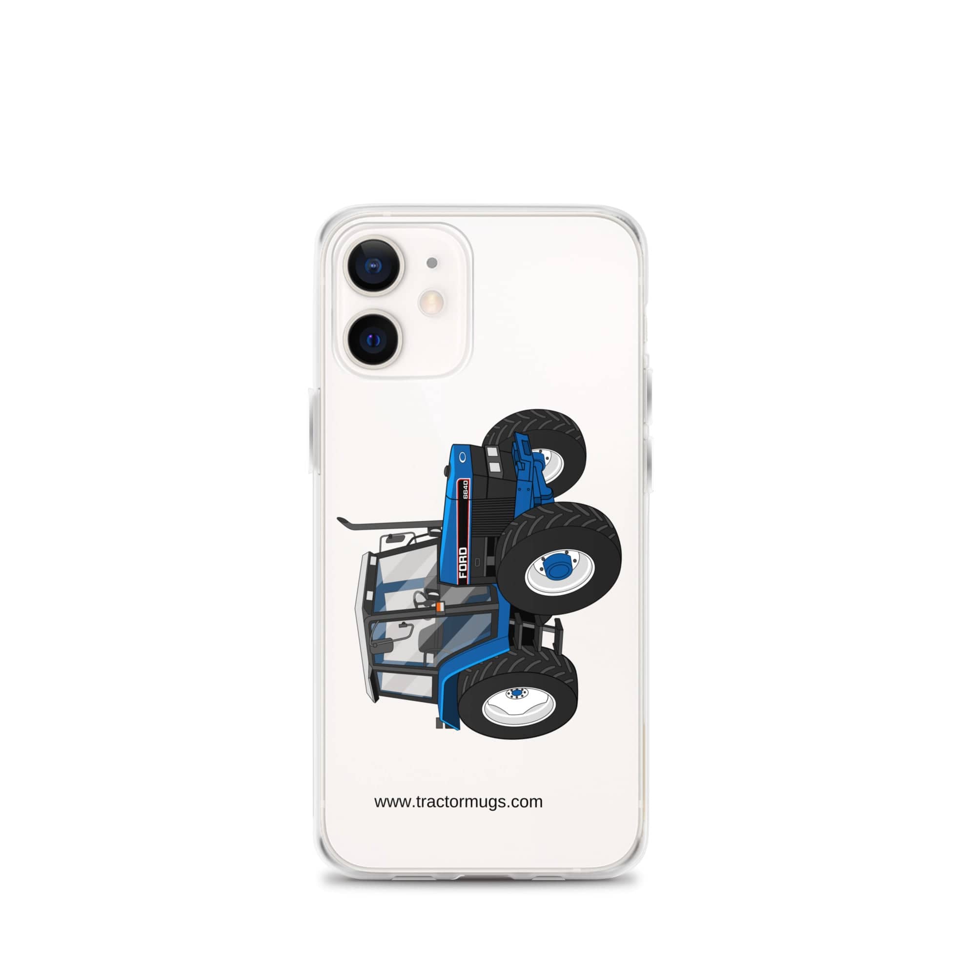 The Tractor Mugs Store iPhone 12 mini Ford 6640 SE 4WD  | Clear Case for iPhone® Quality Farmers Merch