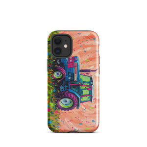 The Tractor Mugs Store iPhone 12 mini Ford 6640 Splash Art | Tough Case for iPhone® Quality Farmers Merch