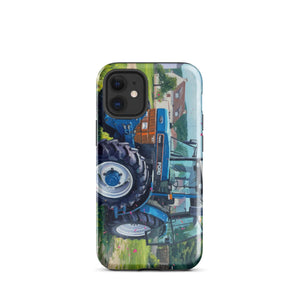 The Tractor Mugs Store iPhone 12 mini Ford 7840 Splash Art | Tough Case for iPhone® Quality Farmers Merch
