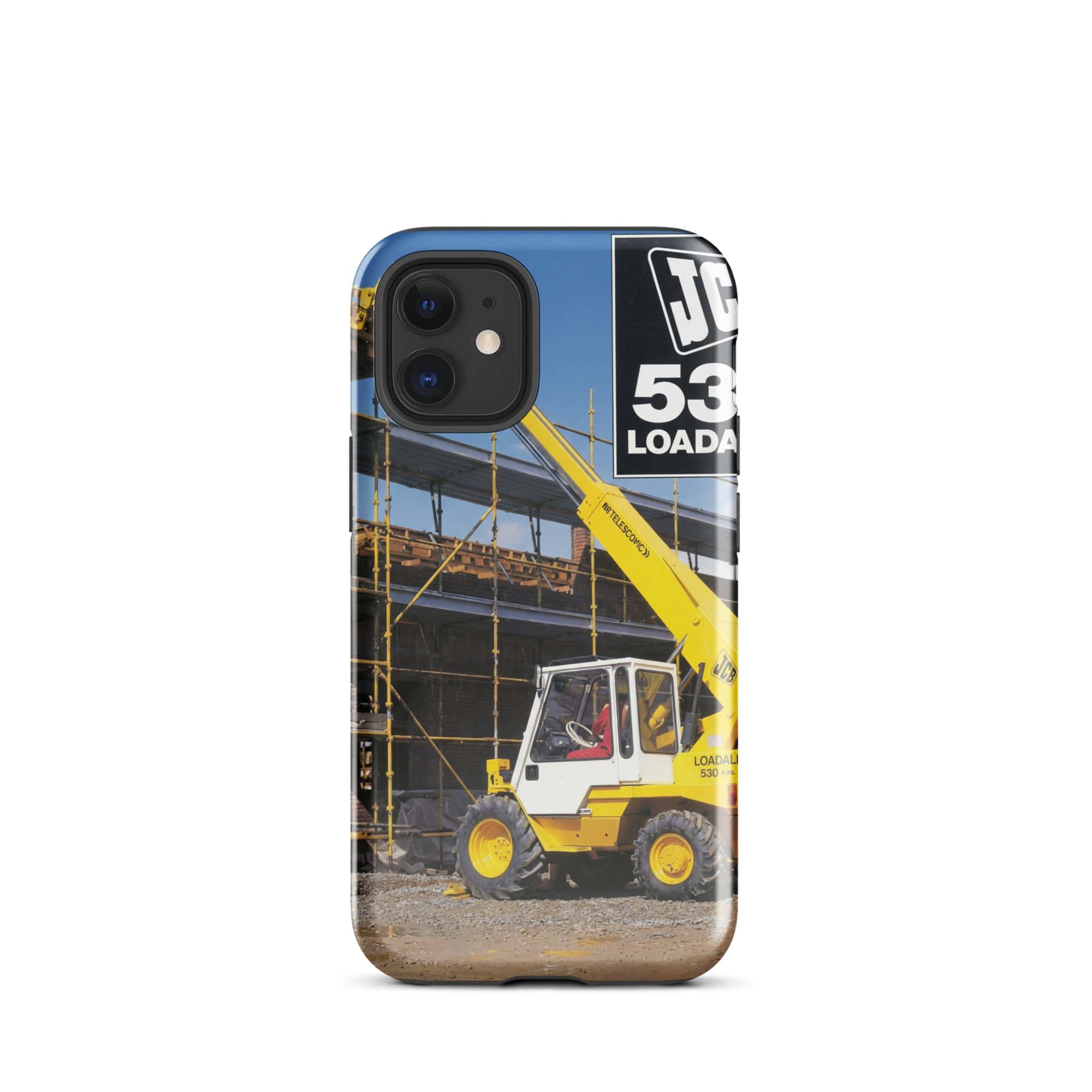 The Tractor Mugs Store iPhone 12 mini JCB Loadall 530 Brochure | Tough Case for iPhone® Quality Farmers Merch