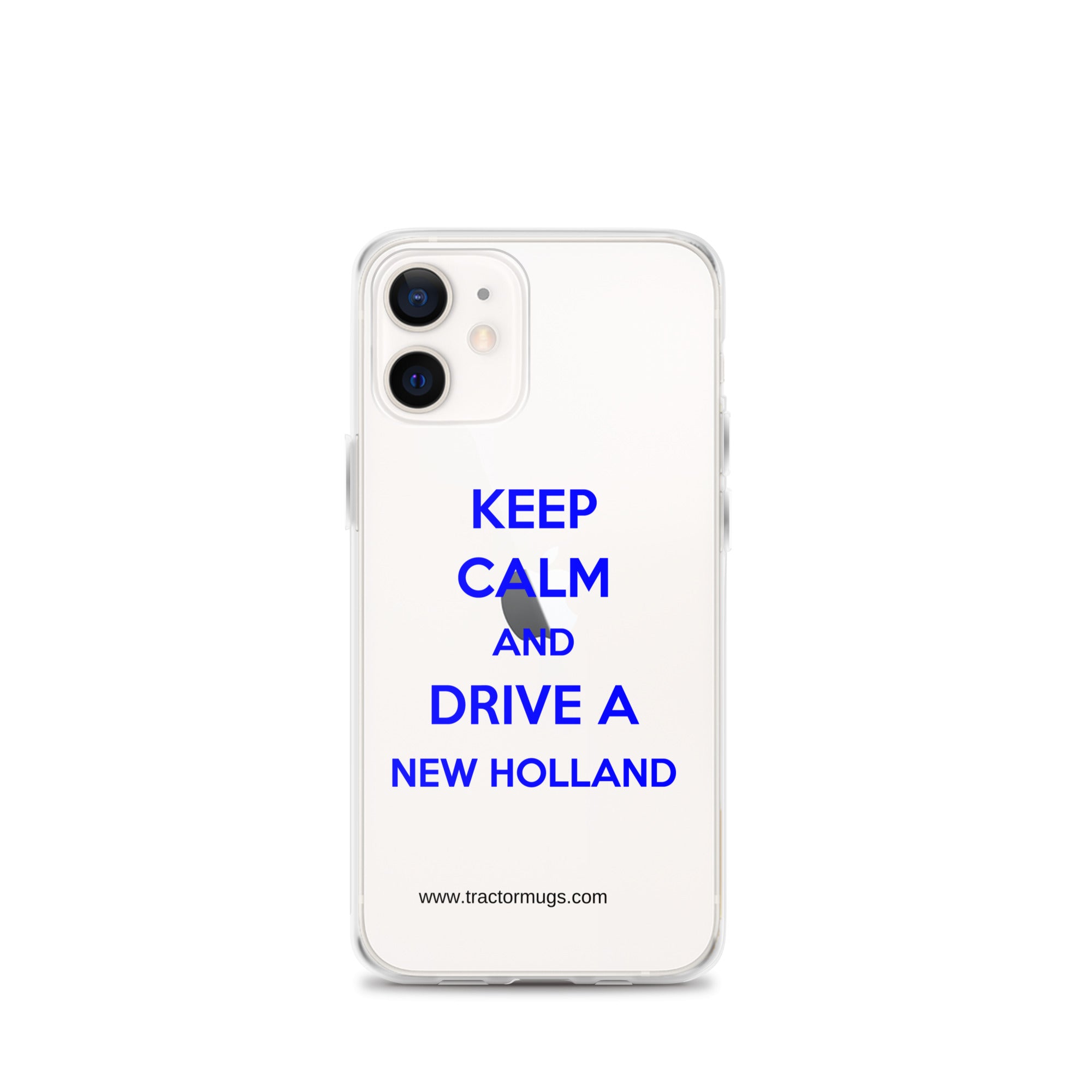 The Tractor Mugs Store iPhone 12 mini Keep Calm New Holland | Clear Case for iPhone® Quality Farmers Merch