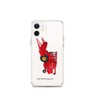 The Tractor Mugs Store iPhone 12 mini Massey 760 Combine Harvester | Clear Case for iPhone® Quality Farmers Merch