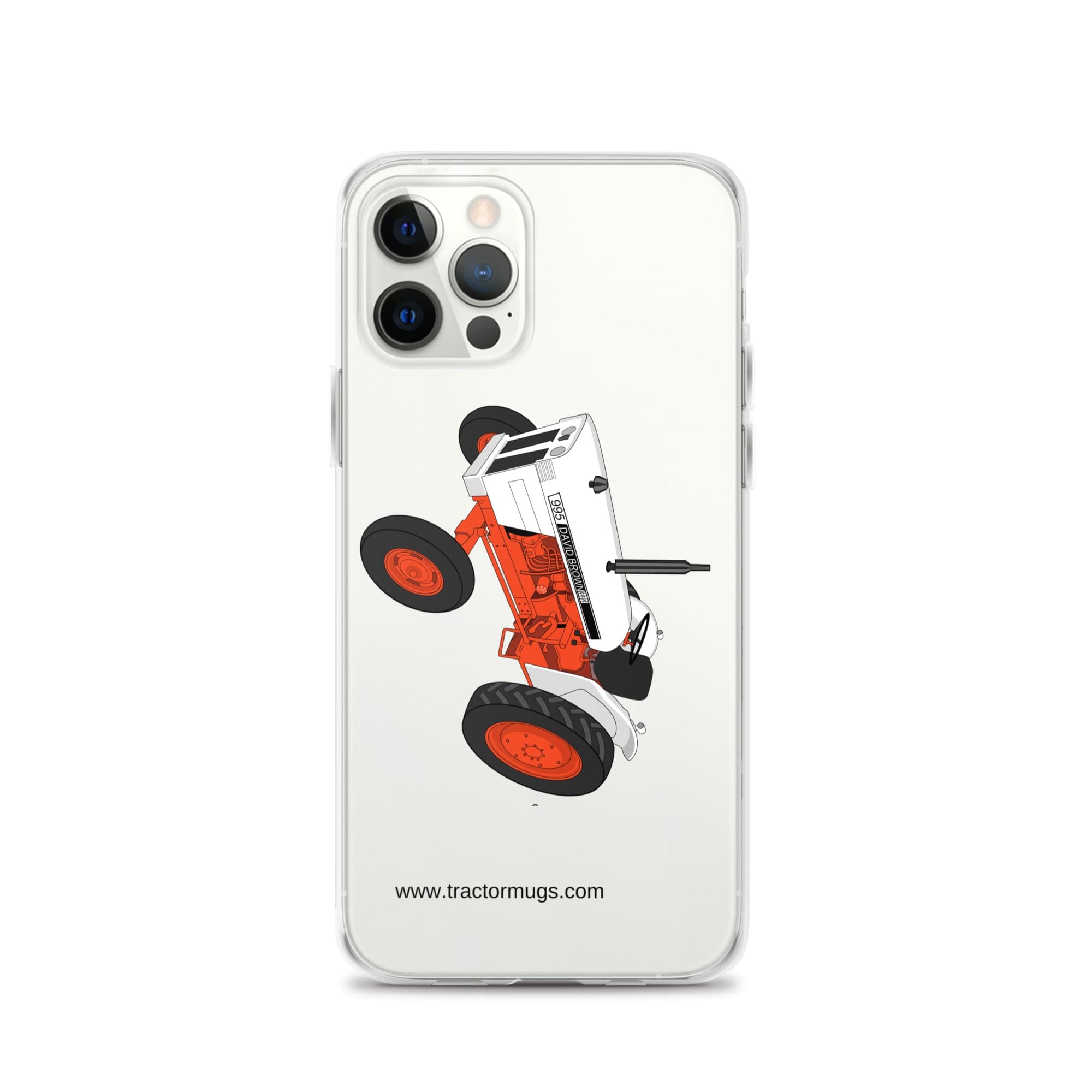 The Tractor Mugs Store iPhone 12 Pro Case David Brown 995 (1973) | Clear Case for iPhone® Quality Farmers Merch