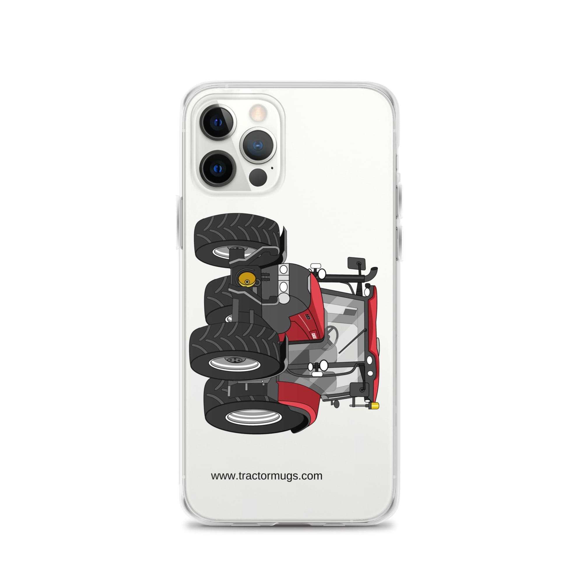 The Tractor Mugs Store iPhone 12 Pro Case IH Maxxum 145 | Clear Case for iPhone® Quality Farmers Merch