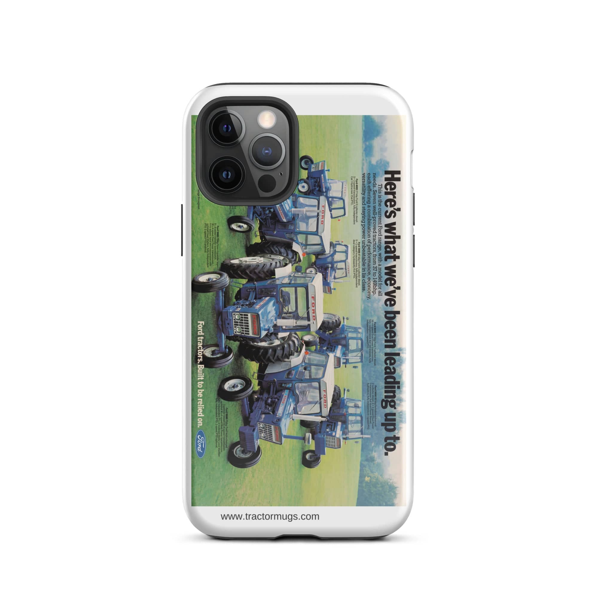 The Tractor Mugs Store iPhone 12 Pro Ford '000 Series Advert | Tough Case for iPhone® Quality Farmers Merch