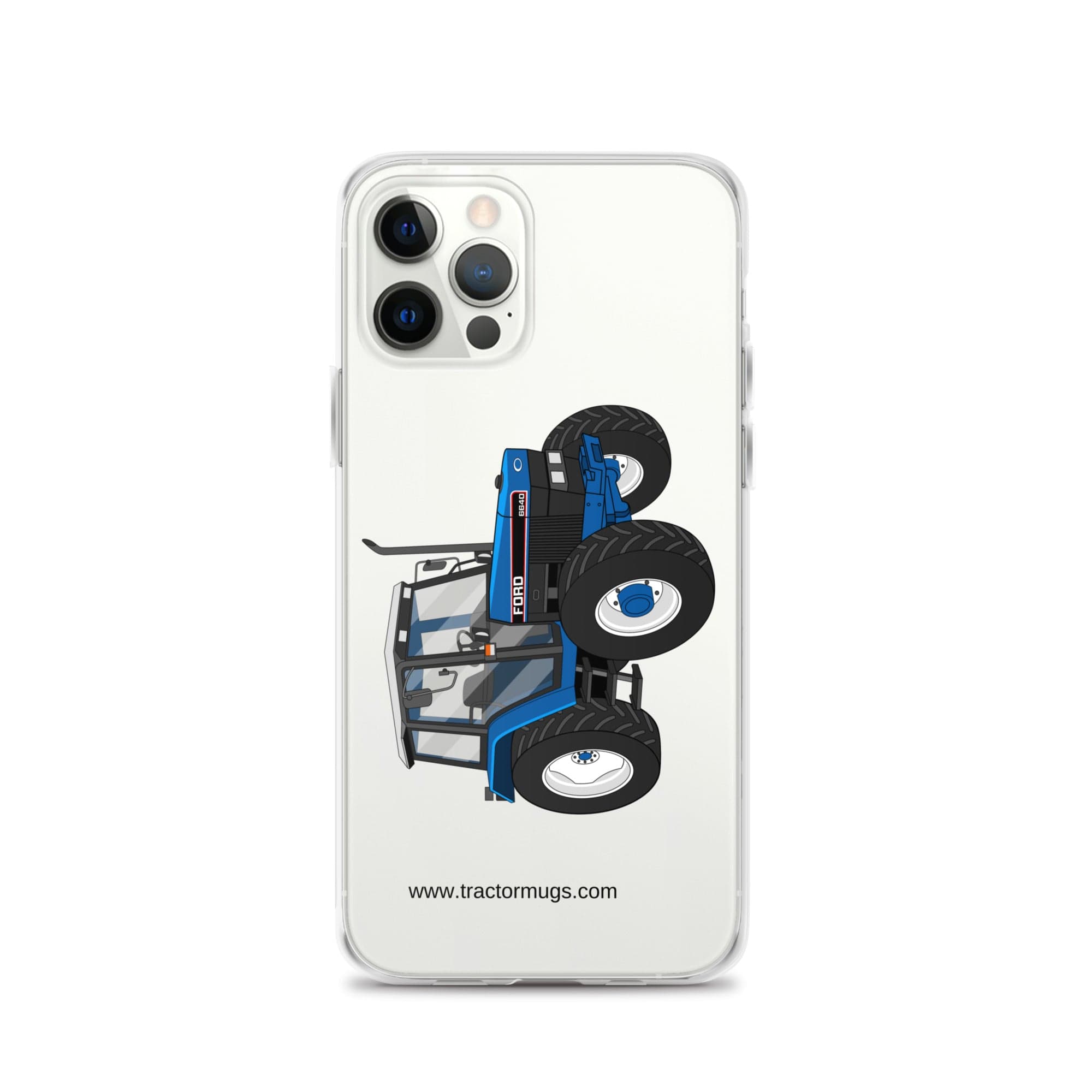The Tractor Mugs Store iPhone 12 Pro Ford 6640 SE 4WD  | Clear Case for iPhone® Quality Farmers Merch