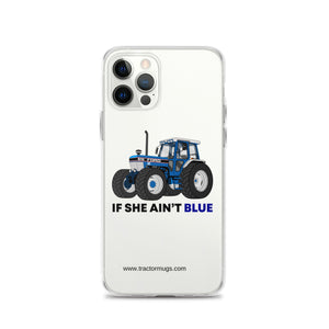 The Tractor Mugs Store iPhone 12 Pro If She Ain't Blue | Clear Case for iPhone® Quality Farmers Merch