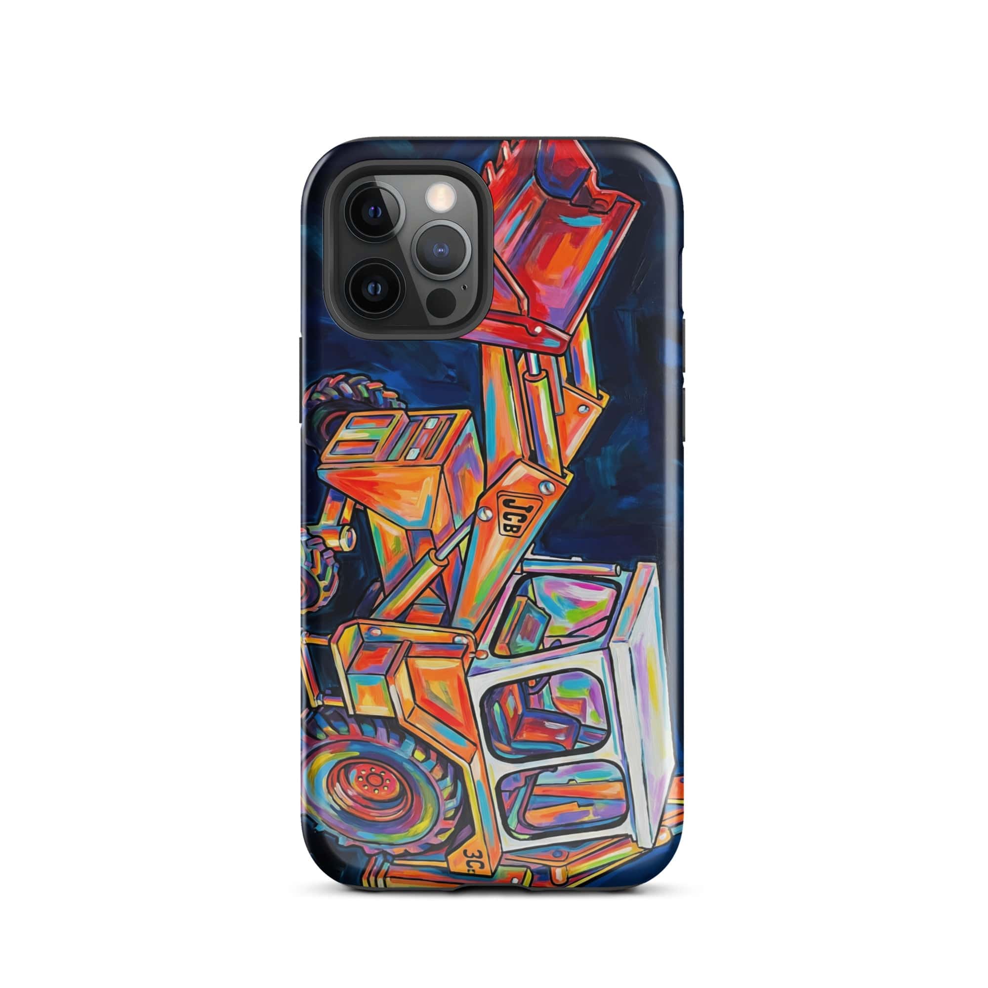 The Tractor Mugs Store iPhone 12 Pro JCB 3C II | Splash Art Tough Case for iPhone® Quality Farmers Merch