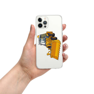 The Tractor Mugs Store iPhone 12 Pro JCB Grey Cab TURBO | Clear Case for iPhone® Quality Farmers Merch