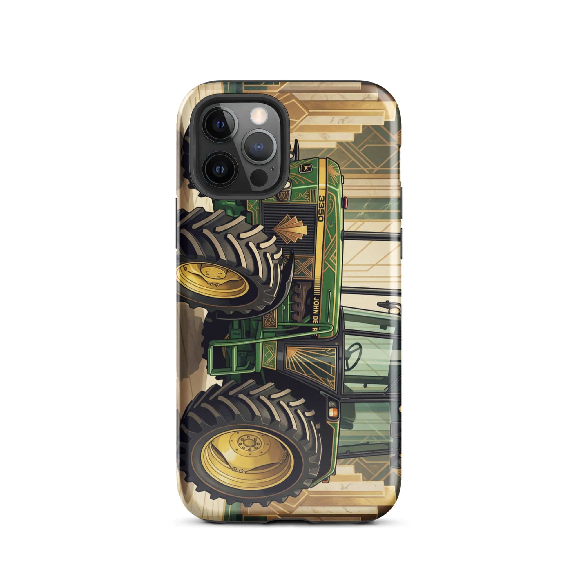 The Tractor Mugs Store iPhone 12 Pro John Deere 3350 | Art Deco Tough Case for iPhone® Quality Farmers Merch