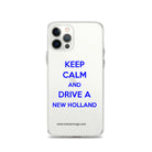 The Tractor Mugs Store iPhone 12 Pro Keep Calm New Holland | Clear Case for iPhone® Quality Farmers Merch