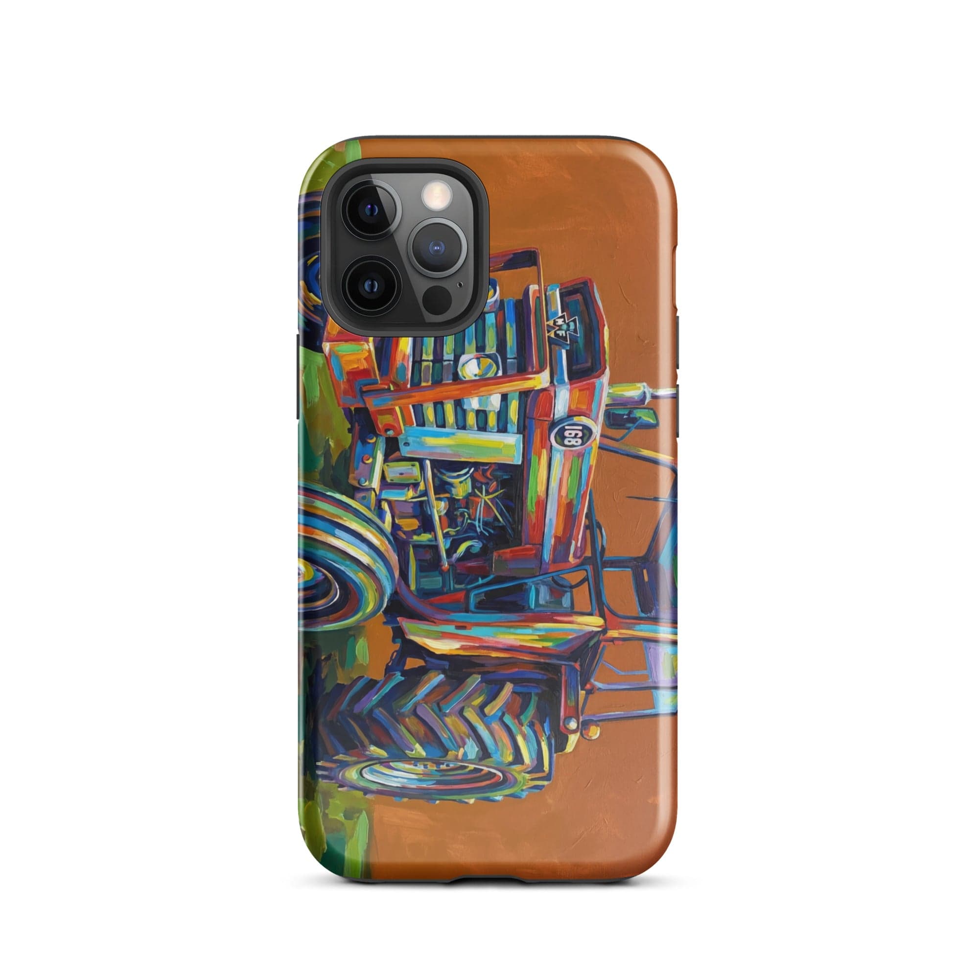The Tractor Mugs Store iPhone 12 Pro Massey Ferguson 168 | Splash Art Tough Case for iPhone® Quality Farmers Merch