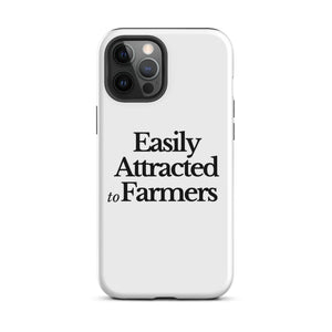 The Tractor Mugs Store iPhone 12 Pro Max EASILY ATTRACTED TO FARMERS | Tough Case for iPhone® Quality Farmers Merch