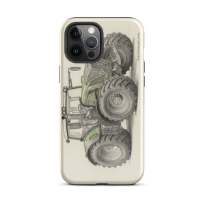 The Tractor Mugs Store iPhone 12 Pro Max Fendt 930 Vario S4 Pencil Sketch | Tough Case for iPhone® Quality Farmers Merch