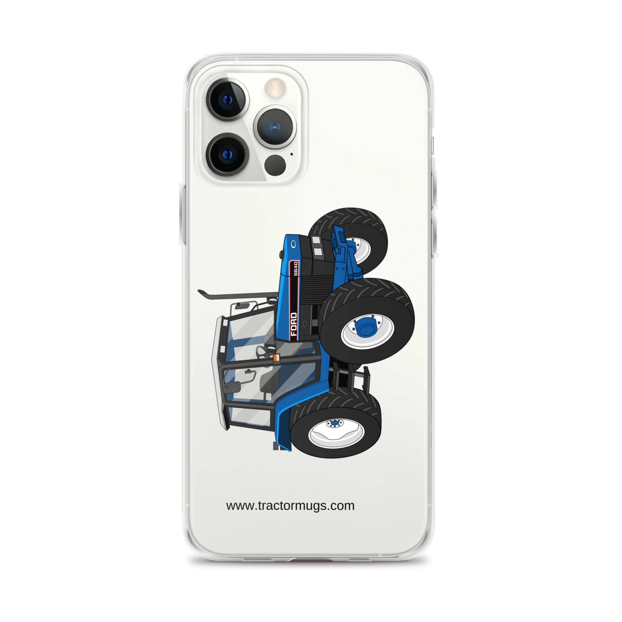 The Tractor Mugs Store iPhone 12 Pro Max Ford 6640 SE 4WD  | Clear Case for iPhone® Quality Farmers Merch