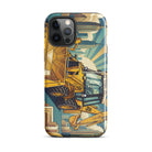 The Tractor Mugs Store iPhone 12 Pro Max JCB 3CX TURBO | Art Deco Tough Case for iPhone® Quality Farmers Merch