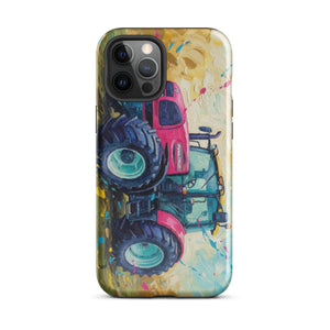 The Tractor Mugs Store iPhone 12 Pro Max Renault ares 696 rz Splash Art | Tough Case for iPhone® Quality Farmers Merch