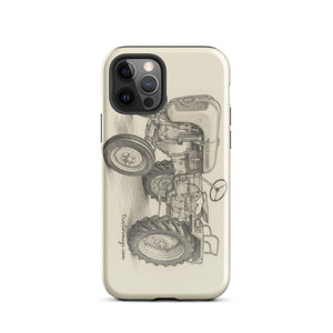 The Tractor Mugs Store iPhone 12 Pro Porsche Diesel A111 Pencil Sketch | Tough Case for iPhone® Quality Farmers Merch