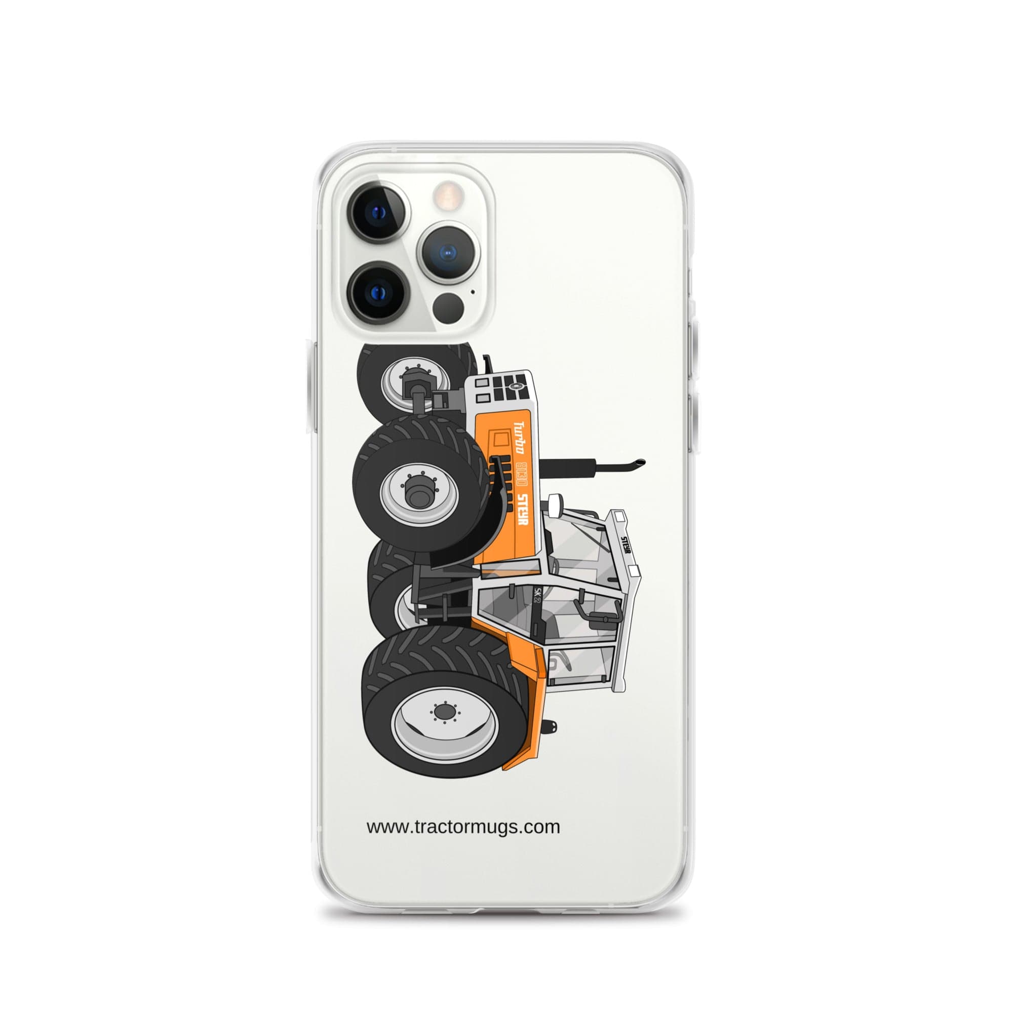 The Tractor Mugs Store iPhone 12 Pro Steyr SK 8130 Kommunal | Clear Case for iPhone® Quality Farmers Merch
