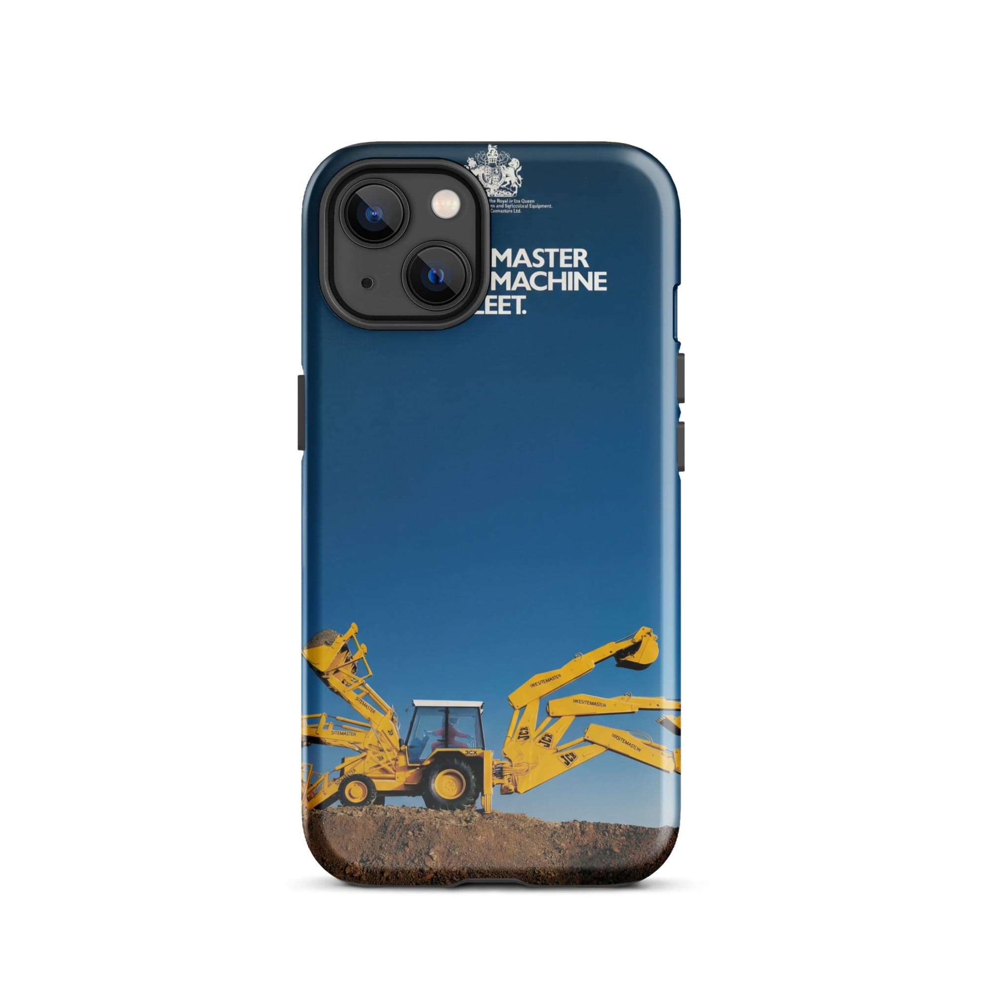 The Tractor Mugs Store iPhone 13 JCB 3CX Sitemaster Advert (1988) | Tough Case for iPhone® Quality Farmers Merch