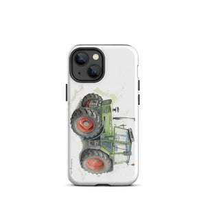 The Tractor Mugs Store iPhone 13 mini Fendt 308 LSA 4WD Watercolor | Tough Case for iPhone® Quality Farmers Merch