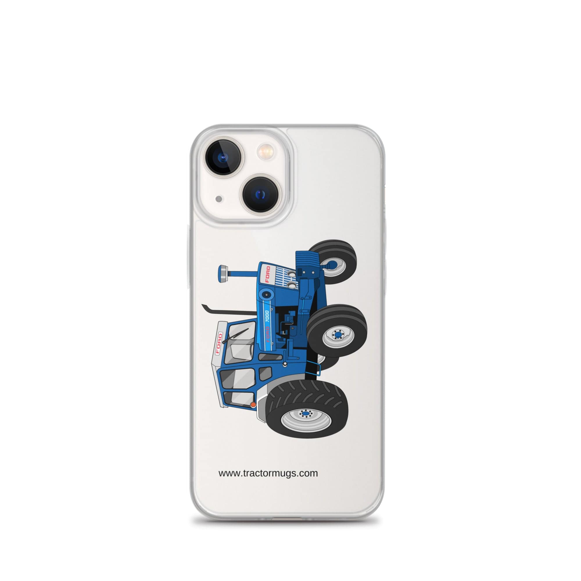 The Tractor Mugs Store iPhone 13 mini Ford 7000 | Clear Case for iPhone® Quality Farmers Merch