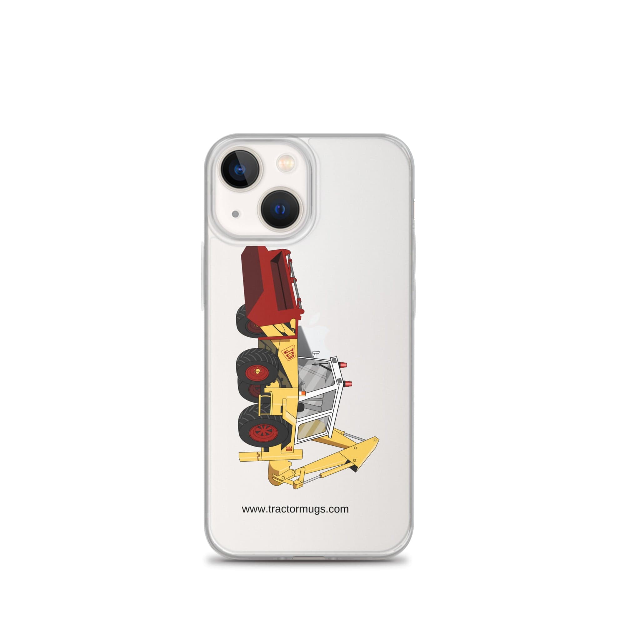 The Tractor Mugs Store iPhone 13 mini JCB 3D (1975) | Clear Case for iPhone® Quality Farmers Merch
