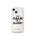 The Tractor Mugs Store iPhone 13 mini KEEP CALM spread SLURRY | Clear Case for iPhone® Quality Farmers Merch